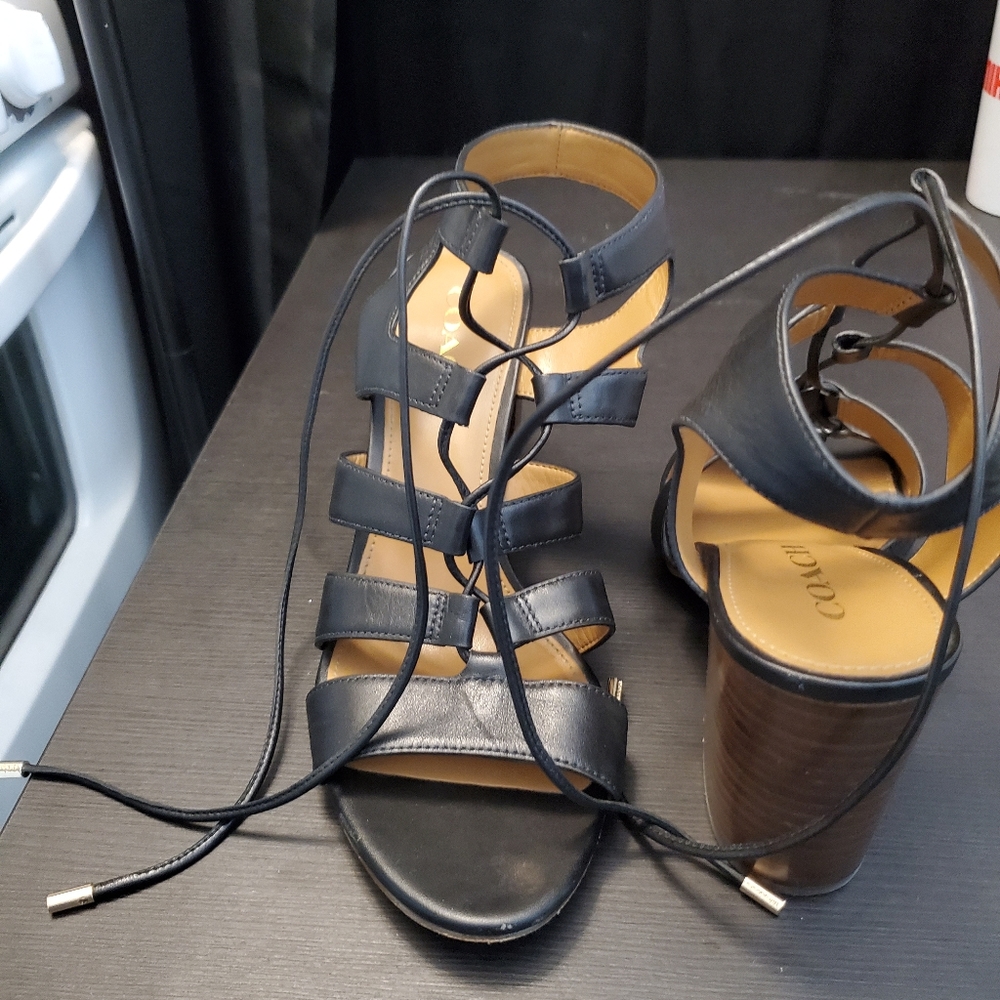 Coach Black Heels